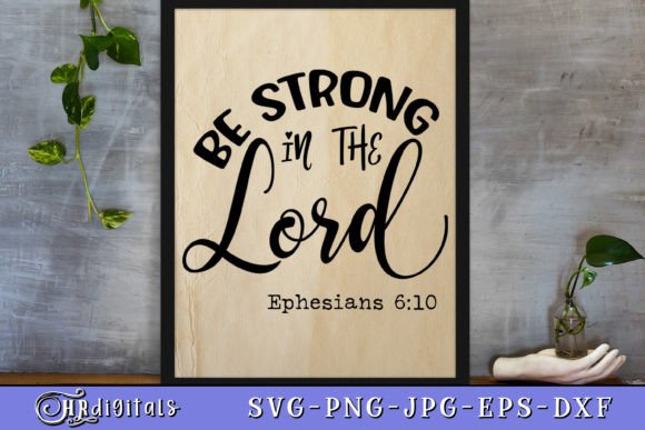 Be Strong in the Lord Bible Verse Embroidery Design Review