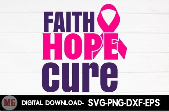 Faith Hope Cure for Real Embroidery Projects