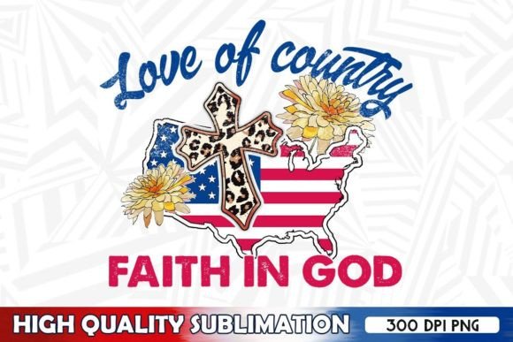 Love of Country Faith in God Sublimation Embroidery Design Review