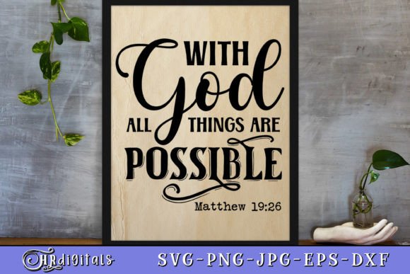With God All Things Are Possible Bible Embroidery Design Review